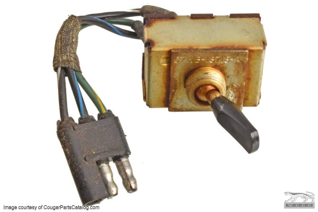 Toggle Switch - XR-7 - NOS ~ 1967 - 1968 Mercury Cougar - 42351