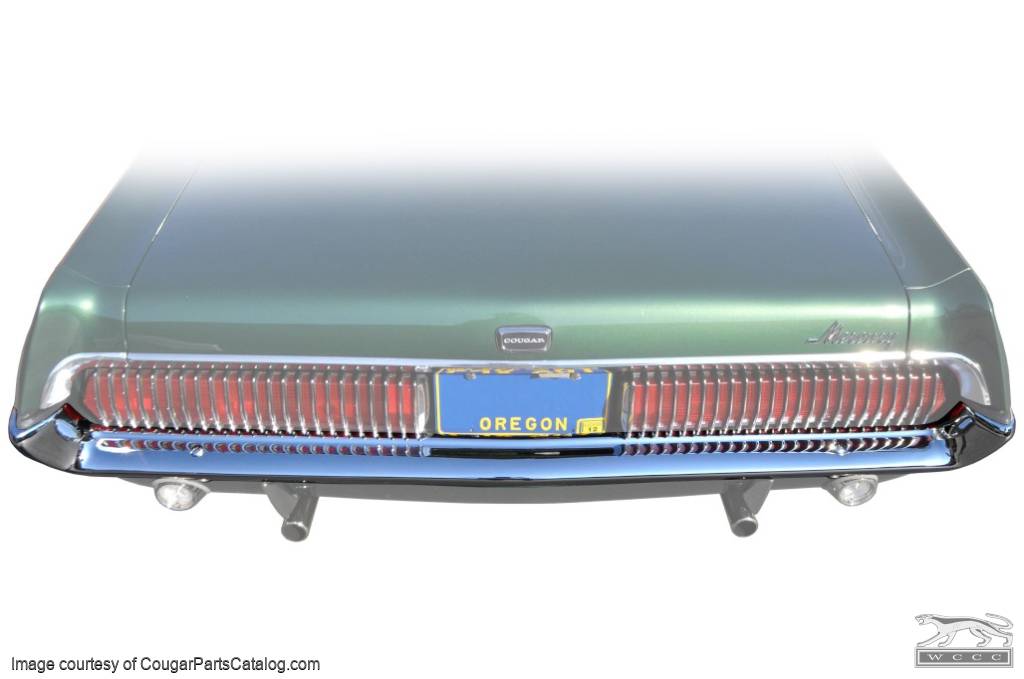 Bumper - Rear - Restored - PRE-SEND CORE ~ 1967 - 1968 Mercury Cougar - 12598