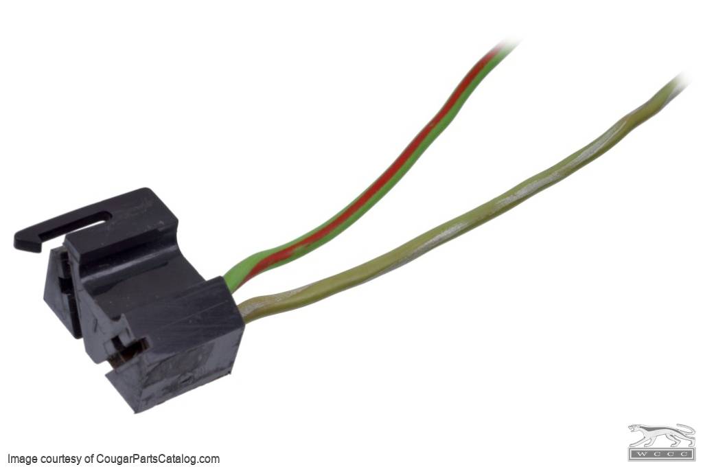 Wiring Pigtail - Under Dash Harness to Brake Pedal Switch - Standard / XR7 - Used ~ 1968 - 1970 Mercury Cougar  1968,1968 cougar,C8W,C8Z,cougar,mercury,mercury cougar,1969,1969 cougar,1970,1970 cougar,C9W,D0W,cougar,mercury,mercury cougar,brake,cougar,dash,harness,loom,main,mercury,mercury cougar,pedal,pigtail,plug,repair,standard,switch,under,used,xr7,break,12171
