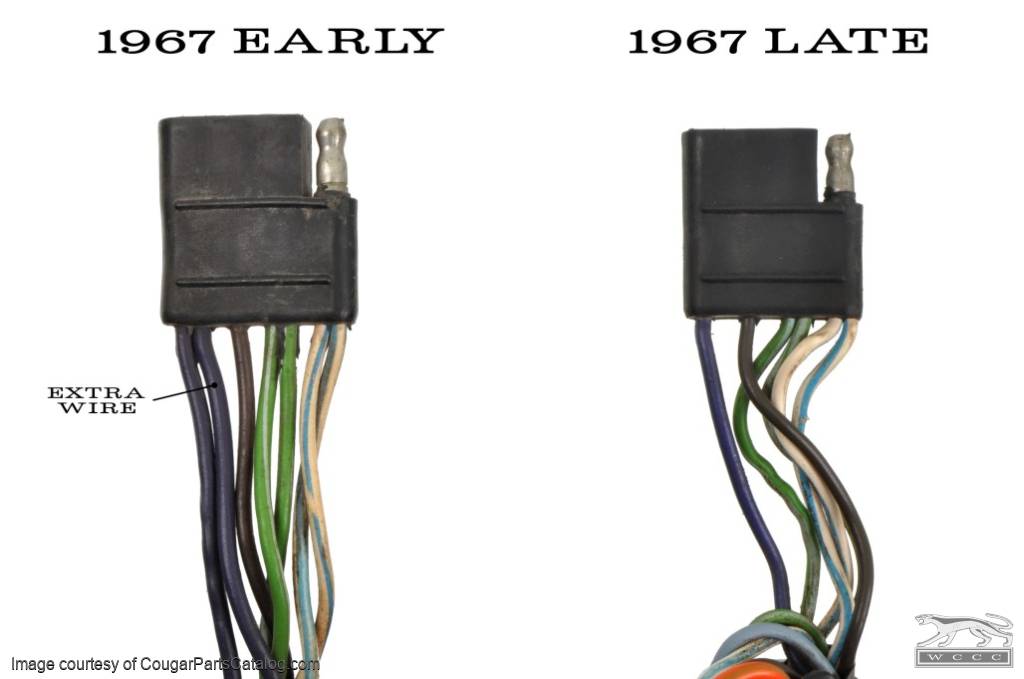 Under Dash Wiring Harness - Standard - Grade B - EARLY - Before 1/3/1967 - Used ~ 1967 Mercury Cougar - 19150