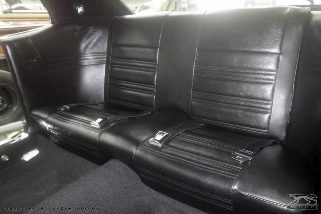 Interior Upholstery - Vinyl - Standard - Coupe - MEDIUM GREEN - Rear Seat - Repro ~ 1970 Mercury Cougar - 15063