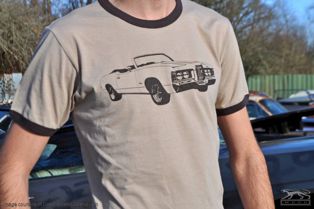 T-Shirt - 1972 Convertible - Men's Medium - New ~ 1967 - 1973 Mercury Cougar - 12-0035