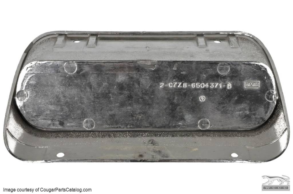 Radio Delete Plate - Used ~ 1967 - 1968 Mercury Cougar / 1967 - 1968 Ford Mustang - 27458