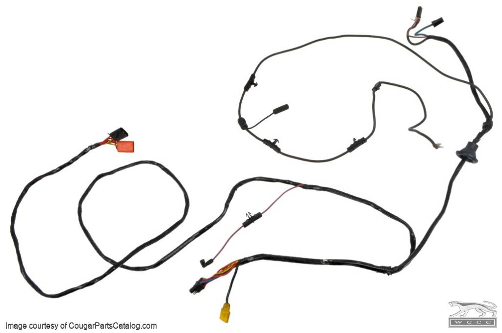 Main Wiring Harness - Power Window and with Convertible - Used ~ 1971 - 1973 Mercury Cougar / 1971 - 1973 Ford Mustang - 27460