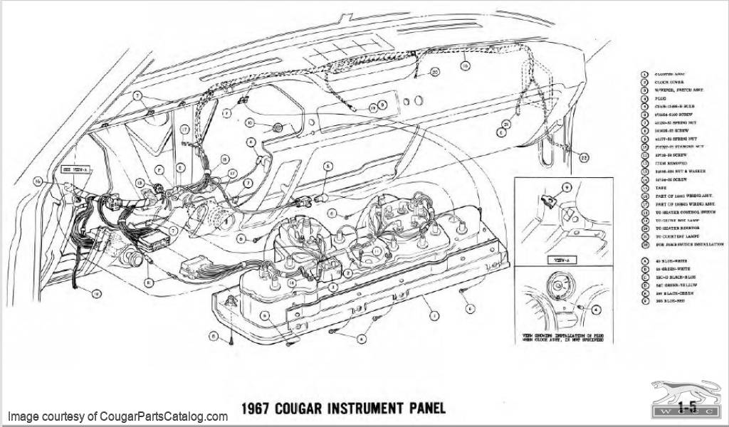 Diagrams / Schematics at West Coast Classic Cougar :: The Definitive 1967 -  1973 Mercury Cougar Parts Source Outboard Control Box West Coast Classic Cougar