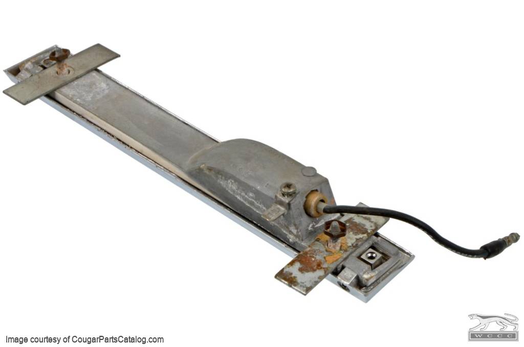 Courtesy Light Assembly - Door - Passenger Side - Grade A - Used ~ 1967 - 1968 Mercury Cougar - 18658