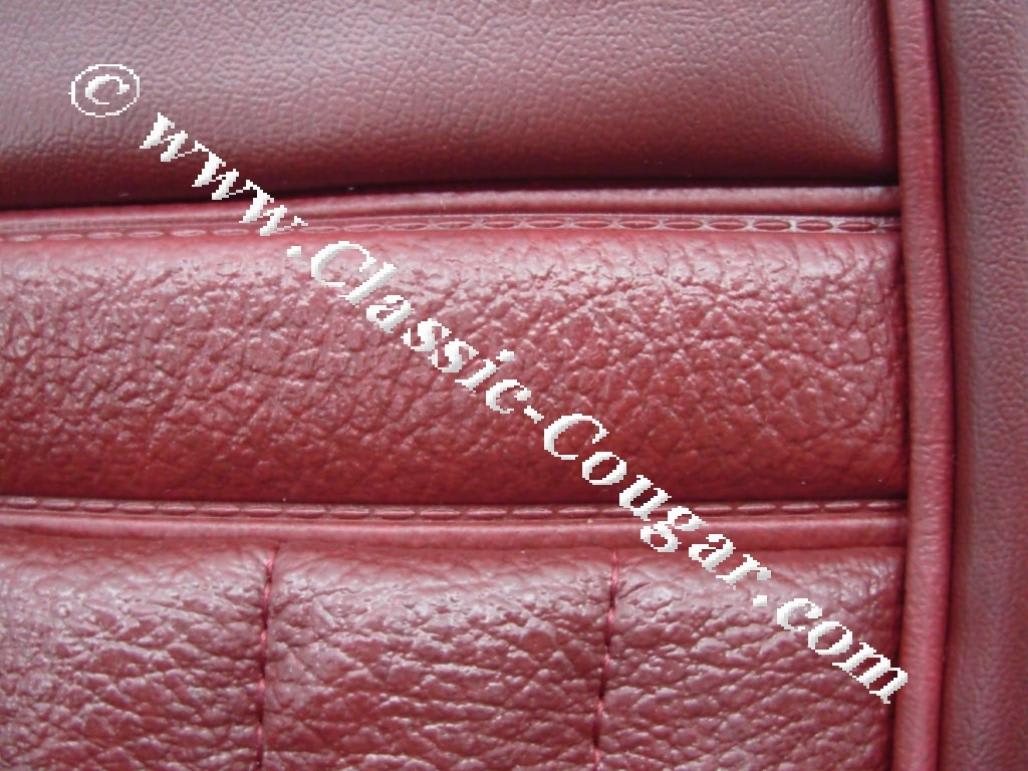 Interior Upholstery - Vinyl - Decor - Coupe - SADDLE - Rear Seat - Repro ~ 1969 Mercury Cougar - 14826