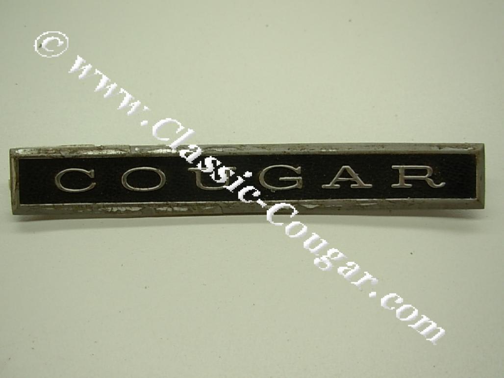 Emblem - Standard - COUGAR - Dash Panel - Core ~ 1967 - 1968 Mercury Cougar - 21-0122