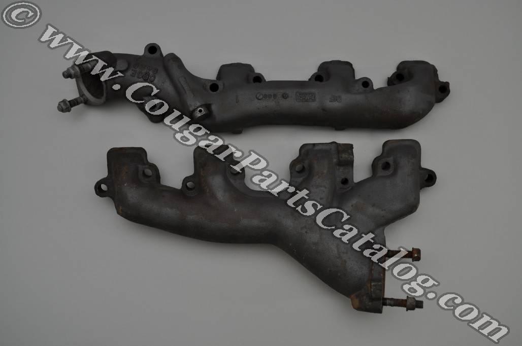 Exhaust Manifolds - 390 / 427 GT-E - PAIR - Used ~ 1968 Mercury Cougar / 1968 Ford Mustang - 24320