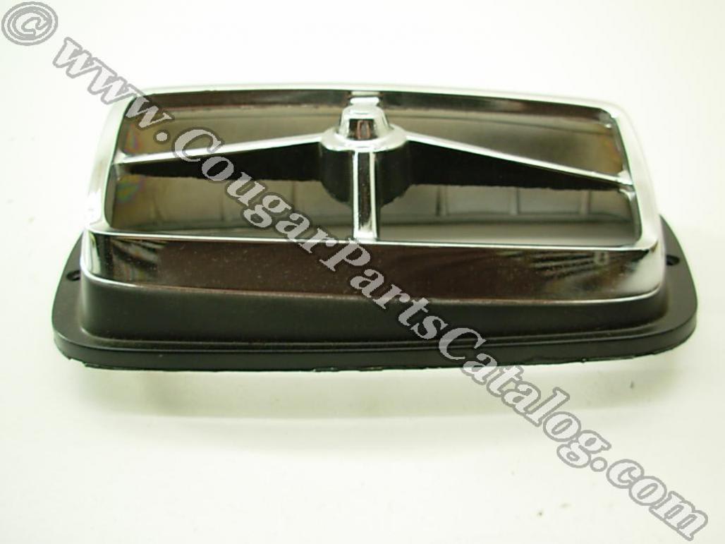 Bezel - Turn Signal / Parking Light - Driver Side - Front - NOS ~ 1969 - 1970 Mercury Cougar / 1969 - 1970 Ford Mustang - 25784