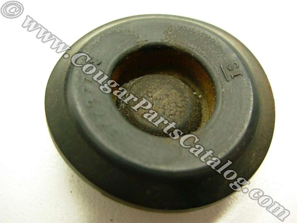 Plug - Underside Access Hole - Fixed Column - RUBBER - Used ~ 1968 - 1969 Mercury Cougar / 1968 - 1969 Ford Mustang - 15-0025