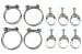Wittek - 289 - 302 - Tower Hose Clamp Kit - CONCOURS - Date Stamped - SET OF 10 - Repro ~ 1970 Mercury Cougar - 1970 Ford Mustang 10002302 1970 cougar,1970 mustang,289,302,1970,clamp,concours,cougar,d0w,d0z,date,ford,ford mustang,hose,kit,mercury,mercury cougar,mustang,new,repro,reproduction,set,stamp,tower,wittek,52302