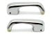 Vent - Wing Window Handles - Repro ~ 1968 Mercury Cougar - 1968 Ford Mustang 1001525,c8o-6522916,f5b11 1968,1968 cougar,1968 mustang,c8w,c8z,cougar,ford,ford mustang,handles,mercury,mercury cougar,mustang,new,repro,reproduction,vent,window,wing,vent,wing,handle,latch,knob,chrome,lock,twist,door,glass,41525