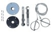 Hood Pin Kit - Deluxe - STAINLESS - Repro ~ 1967 - 1973 Mercury Cougar / 1964 - 1973 Ford Mustang