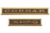 XR7-G Dash Emblems - Repro ~ 1968 Mercury Cougar XR7-G