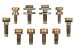 Fastener Kit - Seat Belt - Complete - Original - COUPE - Used ~ 1970 Mercury Cougar / 1970 Ford Mustang 27009,7185,7186-clone1 1970,1970 cougar,belt,bolts,complete,cougar,coupe,d0w,ford,kit,mercury,mercury cougar,mounting,mustang,original,seat,used,14-0061