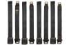 Seat Belt Set - BLACK - Standard - CONVERTIBLE - Grade B - Used ~ 1969 Mercury Cougar / 1969 Ford Mustang