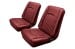 Interior Upholstery - Vinyl - XR7 - DARK RED - Front Set - Repro ~ 1967 Mercury Cougar 2000921,67xrvinyl-drd -fo,67xrvinyl-drd-fo 1967,1967 cougar,c7w,cougar,dark,front,interior,kit,mercury,mercury cougar,new,only,red,repro,reproduction,seat,upholstery,vinyl,xr7,14575