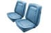 Interior Upholstery - Vinyl - Standard - BLUE - Front Set - Repro ~ 1968 Mercury Cougar 2000983,68stdvinylkit-1b -fo,68stdvinylkit-1b-fo 1968,1968 cougar,blue,c8w,cougar,front,interior,kit,mercury,mercury cougar,new,only,repro,reproduction,seat,standard,upholstery,vinyl,14635