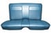 Interior Upholstery - Vinyl - Standard - BLUE - Rear Seat - Repro ~ 1968 Mercury Cougar 2000984,68stdvinylkit-1b -ro,68stdvinylkit-1b-ro 1968,1968 cougar,blue,c8w,cougar,interior,kit,mercury,mercury cougar,new,only,rear,repro,reproduction,seat,standard,upholstery,vinyl,cover,back,seat,blue,back,seat,repro,reproduction,14636