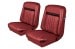 Interior Upholstery - Vinyl - Decor - DARK RED - Front Set - Repro ~ 1968 Mercury Cougar 2000994,68decore-2d -fo,68decore-2d-fo 1968,1968 cougar,bucket,c8w,cougar,dark,decor,front,interior,kit,mercury,mercury cougar,new,only,red,repro,reproduction,seat,upholstery,vinyl,14646