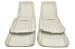 Interior Upholstery - Leather - XR7 - PARCHMENT / OFF-WHITE - Front Set - Repro ~ 1968 Mercury Cougar 522682,100022682 1968,1968 cougar,c8w,cougar,front,interior,kit,leather,mercury,mercury cougar,new,only,parchment,repro,reproduction,upholstery,xr7,10764