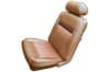 Interior Seat Upholstery - Vinyl - Decor - Coupe / Convertible - SADDLE - Front Set - Repro ~ 1969 Mercury Cougar