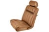 Interior Seat Upholstery - Vinyl - XR7 - Coupe / Convertible - SADDLE - Front Set - Repro ~ 1969 Mercury Cougar 1969,1969 cougar,c9w,cougar,front,interior,kit,mercury,mercury cougar,new,only,repro,reproduction,saddle,upholstery,vinyl,xr7,14862