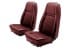 Interior Upholstery - Vinyl - Decor - w/ Comfortweave Inserts - Coupe / Convertible - DARK RED - Front Set - Repro ~ 1970 Mercury Cougar 2001428,70decor-cp-5d-fo,Comfort Weave 1970,1970 cougar,comfort,comfort weave,comfortweave,cougar,d0w,dark red,interior,knitted,mercury,mercury cougar,red,upholstery,vinyl,vinyl interior,weave,xr7,x,r,7,cover,15077
