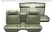 Interior Upholstery - Vinyl - Standard / Decor - LIGHT IVY GOLD / LIGHT GREEN - Front Bench - Complete Set - Repro ~ 1967 Mercury Cougar 2001535,67bench-2g -fo-ro,67bench-2g-fo-ro 1967,1967 cougar,amp,bench,c7w,complete,cougar,decor,front,gold,green,interior,ivy,kit,light,mercury,mercury cougar,new,rear,repro,reproduction,seat,standard,upholstery,vinyl,15181