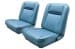 Interior Upholstery - Vinyl - Standard / Decor - LIGHT BLUE - Front Set - Repro ~ 1967 Mercury Cougar 2001553,67intkit-2b -fo,67intkit-2b-fo 1967,1967 cougar,blue,bucket,c7w,cougar,decor,front,interior,kit,light,mercury,mercury cougar,new,only,repro,reproduction,seat,standard,upholstery,vinyl,15199