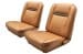 Interior Upholstery - Vinyl - Standard / Decor - SADDLE - Front Set - Repro ~ 1967 Mercury Cougar 2001559,67intkit-2f -fo,67intkit-2f-fo 1967,1967 cougar,bucket,c7w,cougar,decor,front,interior,kit,mercury,mercury cougar,new,only,repro,reproduction,saddle,seat,standard,upholstery,vinyl,15205
