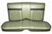 Interior Upholstery - Vinyl - Standard / Decor - LIGHT IVY GOLD / LIGHT GREEN - Rear Seat - Repro ~ 1967 Mercury Cougar 2001564,67intkit-2g -ro,67intkit-2g-ro 1967,1967 cougar,c7w,cougar,decor,gold,interior,ivy,kit,light,mercury,mercury cougar,new,only,rear,repro,reproduction,seat,standard,upholstery,vinyl,back,seat,15210