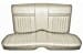 Interior Upholstery - Vinyl - Standard / Decor - PARCHMENT / OFF-WHITE - Rear Seat - Repro ~ 1967 Mercury Cougar 2001570,67intkit-u -ro,67intkit-u-ro 1967,1967 cougar,c7w,cougar,decor,interior,kit,mercury,mercury cougar,new,only,parchment,rear,repro,reproduction,seat,standard,upholstery,vinyl,white,back,seat,15216