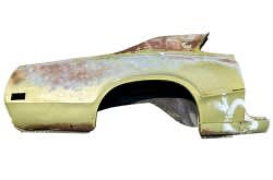 Quarter Panel - Passenger Side - Grade A - Used ~ 1970 Mercury Cougar 2001710,67-70quartera-70p 1970,1970 cougar,cougar,d0w,grade,mercury,mercury cougar,panel,passenger,quarter,rear,side,used,body,panel,passenger,passengers,passenger