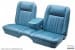 Interior Upholstery - Vinyl - Standard / Decor - LIGHT BLUE - Front Bench - Complete Set - Repro ~ 1968 Mercury Cougar  1968,1968 cougar,C8W,bench,light,blue,complete,cougar,front,kit,mercury,mercury cougar,rear,seat,set,upholstery,16169