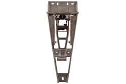 Hood Latch / Support Assembly - Grille Center - Grade A - Used ~ 1967 - 1968 Mercury Cougar 67hoodlatch 1967,1967 cougar,1968,1968 cougar,c7w,c8w,center,cougar,grille,hood,latch,mercury,mercury cougar,support,used,19073