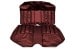 Interior Upholstery - Vinyl - XR7 - Coupe - DARK RED - Rear Seat - Repro ~ 1970 Mercury Cougar 2000741,70xrvinyl-6d -ro-coupe,70xrvinyl-6d-ro-coupe 1970,1970 cougar,cougar,coupe,d0w,dark,interior,kit,mercury,mercury cougar,new,only,rear,red,repro,reproduction,seat,upholstery,vinyl,xr7,x,r,7,back,seat,14397