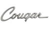 Emblem - Quarter Panel - COUGAR Script - Used ~ 1968 Mercury Cougar 1968,1968 cougar,c8w,cougar,emblem,mercury,mercury cougar,panel,quarter,script,used,20357