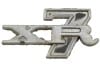 Emblem - Deck / Trunk Lid - XR7 - Used ~ 1971 - 1973 Mercury Cougar 1971,1971 cougar,1972,1972 cougar,1973,1973 cougar,cougar,d1w,d2w,d3w,deck,emblem,lid,mercury,mercury cougar,trunk,used,xr7,badge,roof badge,roof emblem,,20541