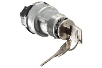 Ignition Switch Bezel & Lock Cylinder Kit With Keys For 1967 Ford Mustang – OE Spec Silver Metal