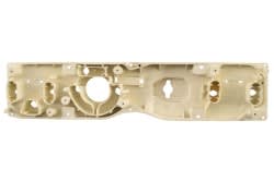 Housing - Instrument Cluster - XR7 / Standard - Used ~ 1971 - 1973 Mercury Cougar D1WF-10848 D1WF-10848,STANDARD,1971,1971 cougar,1972,1972 cougar,1973,1973 cougar,cluster,cougar,d1w,d2w,d3w,housing,instrument,mercury,mercury cougar,used,xr7,21-0114
