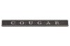 Emblem - Dash - Right Hand - Metal - Grade B - Used ~ 1969 - 1970 Mercury Cougar  1969,1969 cougar,1970,1970 cougar,c9w,cougar,d0w,dash,emblem,hand,mercury,mercury cougar,metal,right,used,grade,b,grade b,21-1235
