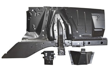 Shock Tower / Apron Assembly - Driver Side - Repro ~ 1969 - 1970 Mercury Cougar / 1969 - 1970 Ford Mustang 69twr-apron 1969,1969 cougar,1969 mustang,1970,1970 cougar,1970 mustang,apron,assembly,c9w,c9z,cougar,d0w,d0z,driver,ford,ford mustang,mercury,mercury cougar,mustang,new,repro,reproduction,shock,side,tower,body,panel,driver,drivers,driver