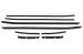 Beltline Weatherstrip Kit - Door and Quarter Glass - XR7 - Coupe - Repro ~ 1971 - 1973 Mercury Cougar 71beltline-cp-xr7,weather strip,seal 1971,1971 cougar,1972,1972 cougar,1973,1973 cougar,beltline,cougar,coupe,d1w,d2w,d3w,door,felt,glass,kit,mercury,mercury cougar,new,quarter,repro,reproduction,weatherstrip,window,xr7,window,felts,fuzzies,fuzzy,squeegee,wipes,whiskers,horizontal,strips,strip,quarter,panel,rubber,seal,repops,23685