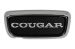 Trunk Lock Cover Plate - w/ COUGAR Decal - Repro ~ 1967 - 1968 Mercury Cougar c78tlc-cougar 1967,1967 cougar,1968,1968 cougar,c7w,c8w,cougar,cover,decal,deck,emblem,lid,lock,mercury,mercury cougar,new,plate,rear,repro,reproduction,trunk,23984