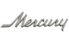 Emblem - Deck / Trunk Lid or 1971 - 72 Hood - MERCURY Script - Used ~ 1967 - 1968 Mercury Cougar 1967,1967 cougar,1968,1968 cougar,c7w,c8w,cougar,deck,emblem,lid,mercury,mercury cougar,truck,used,trunk,emblem,mercury,script,24039
