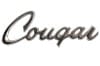 Emblem - Fender Extension - COUGAR Script - Used ~ 1969 - 1970 Mercury Cougar C9WB-16098-B,D0wa-16098-A,1969 cougar,1970,1970 cougar,c9w,cougar,d0w,emblem,extension,fender,mercury,mercury cougar,script,used,24662