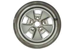 Styled Steel Wheel - 14 X 6 - Used ~ 1969 - 1970 Mercury Cougar c9wy-1007-b 1007,1969,1969 cougar,1970,1970 cougar,c9w,c9wy,cougar,d0w,inch,mercury,mercury cougar,steel,styled,used,wheel,24700