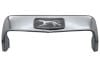 Bezel - Hood / Upper Grille - Chrome - w/ Standard Walking Cat Emblem - NOS ~ 1973 Mercury Cougar 1973,1973 cougar,bezel,cat,chrome,cougar,d3w,emblem,grille,hood,mercury,mercury cougar,new,new old stock,nos,old,standard,stock,upper,walking,25582
